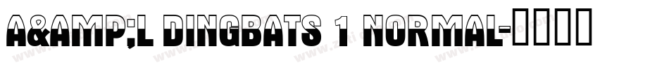 A&L Dingbats 1 Normal字体转换